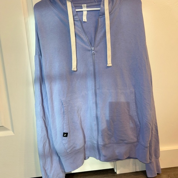 Glyder Tops - Glyder Periwinkle Purple Zip-Up